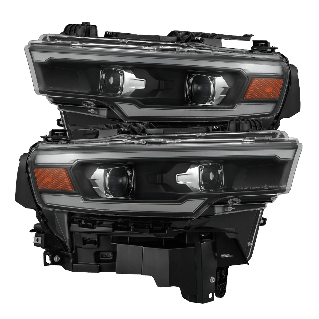 25-26 Ram 1500 LUXX-Series LED Projector Headlights Black - view 1
