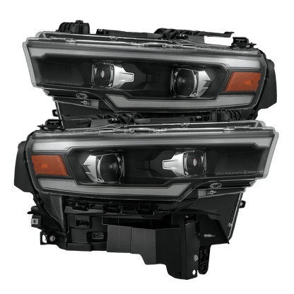 25-26 Ram 1500 LUXX-Series LED Projector Headlights Black - view 1