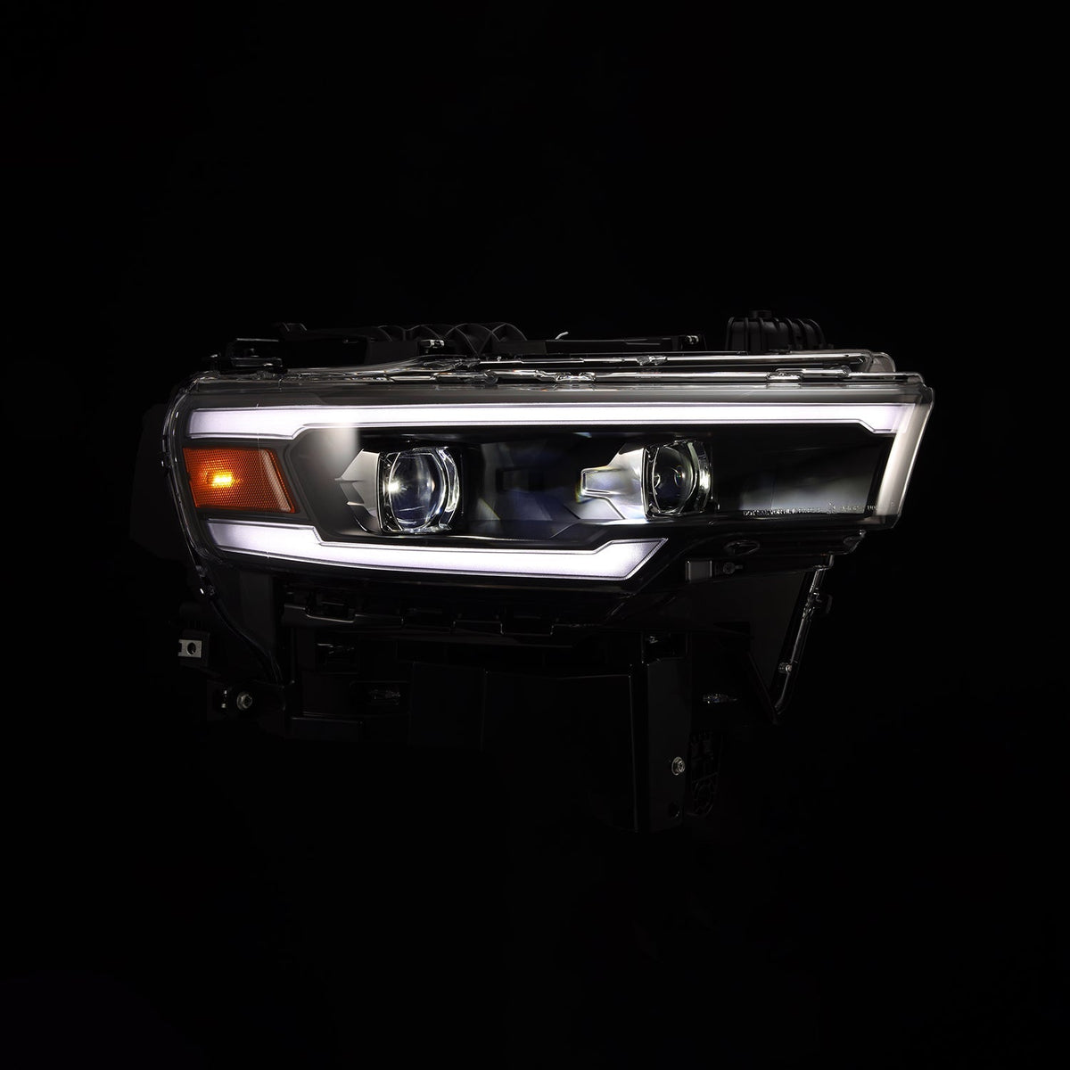25-26 Ram 1500 LUXX-Series LED Projector Headlights Black - view 4