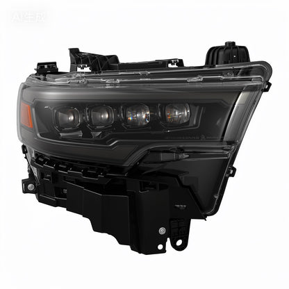 25-26 Ram 1500 NOVA-Series LED Projector Headlights Alpha-Black - view 2
