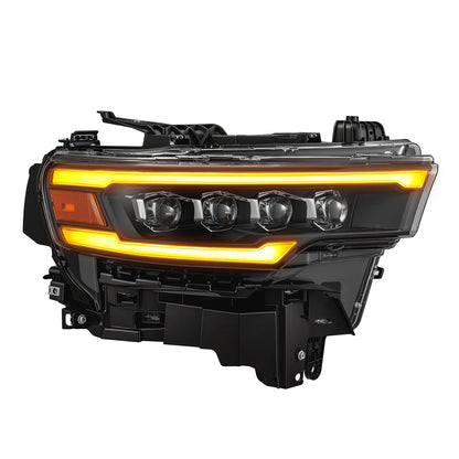 25-26 Ram 1500 NOVA-Series LED Projector Headlights Black - view 4