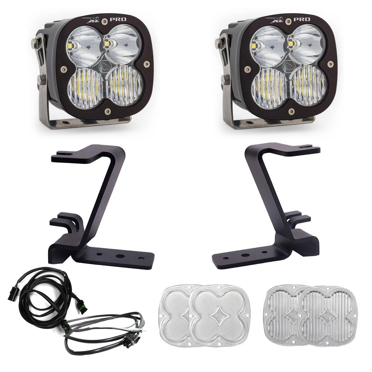 BAJA DESIGNS Ford XL Pro A-Pillar Light Kit - Ford 2023-2026 F-250/350 Super Duty