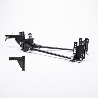 BXW1051 TrackPro Weight Distribution Hitch – 9 Hole Shank, 1000lbs Tongue, 10000lbs Towing, 2″ Receiver