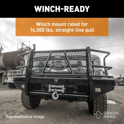 RANCH HAND SPORT WINCH-READY SERIES FRONT BUMPER w/ GRILLE GUARD for 2015-2019 Chevy Silverado 2500 / 3500 w/o camera