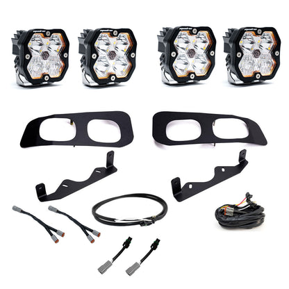 BAJA DESIGNS Squadron 2.0 Sport Dual Fog Pocket Light Kit - Ford 2023-26 F-250/350 Super Duty