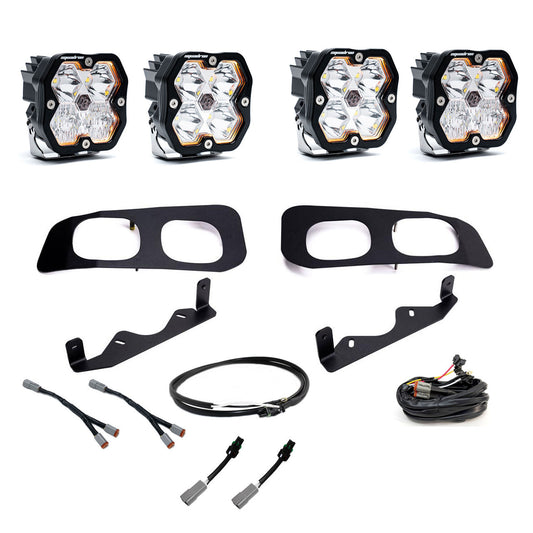 BAJA DESIGNS Squadron 2.0 Sport Dual Fog Pocket Light Kit - Ford 2023-26 F-250/350 Super Duty