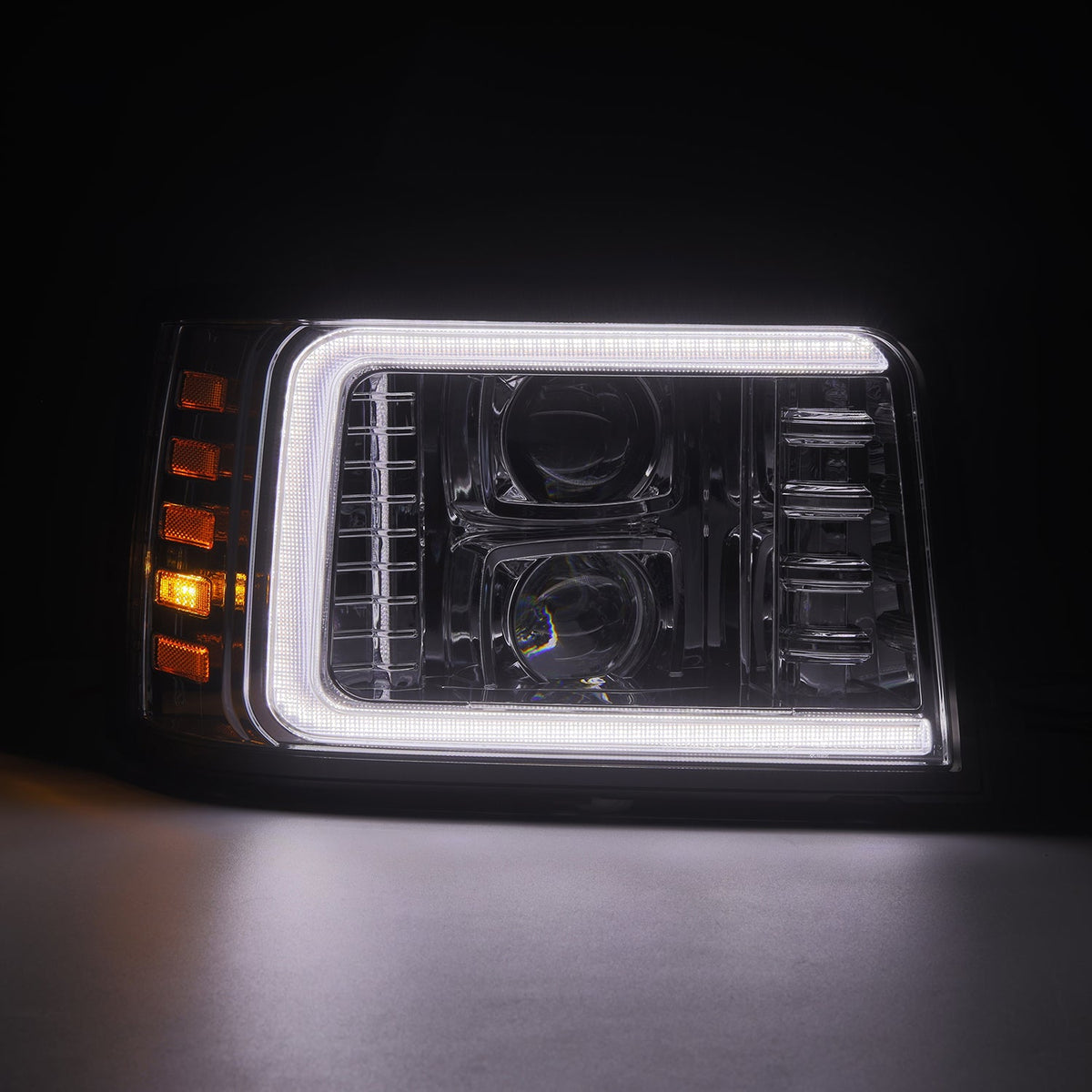 92-96 Ford F-Series/Bronco PRO-Series Halogen Projector Headlights Chrome - view 10