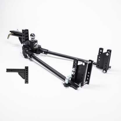 BXW1056 TrackPro Weight Distribution Hitch – 11 Hole Shank, 1000lbs Tongue, 10000lbs Towing, 2″ Receiver