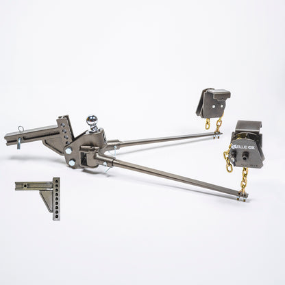 BXW2000 SwayPro Weight Distributing Hitch – 9 Hole Shank, 2000lbs Tongue, 20000lbs Towing, 2-1/2″ Receiver