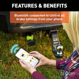 Curt 51180 Echo Mobile Trailer Brake Controller, 7-Way, Bluetooth® Smartphone Connection