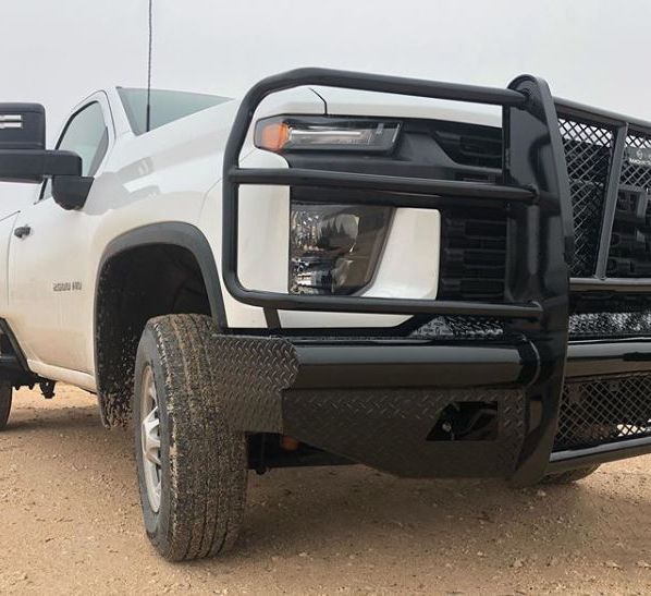 RANCH HAND LEGEND SERIES FRONT BUMPER w/ GRILLE GUARD for 2020-2023 Chevy 2500 / 3500 w/Camera