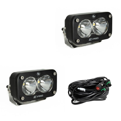 BAJA DESIGNS S2 Pro Black Led Auxiliary Light Pod Pair - Universal
