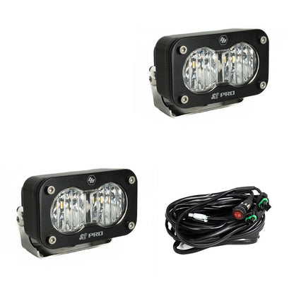 BAJA DESIGNS S2 Pro Black Led Auxiliary Light Pod Pair - Universal