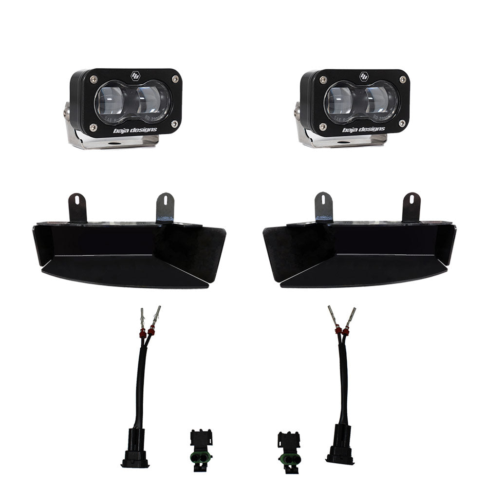 BAJA DESIGNS S2 SAE Fog Pocket Light Kit Dodge/Ram 2019-2026 2500/3500