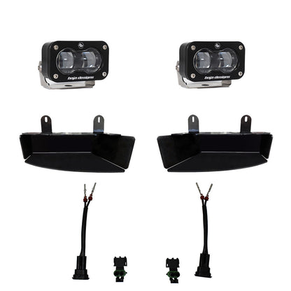 BAJA DESIGNS S2 SAE Fog Pocket Light Kit Dodge/Ram 2019-2026 2500/3500