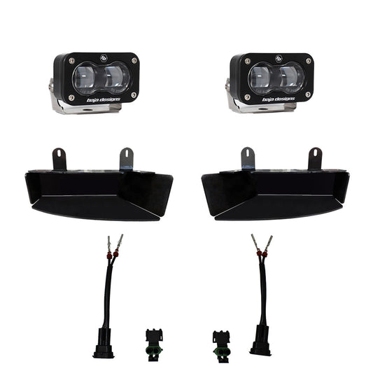 BAJA DESIGNS S2 SAE Fog Pocket Light Kit Dodge/Ram 2019-2026 2500/3500