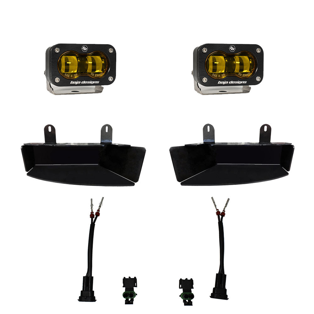 BAJA DESIGNS S2 SAE Fog Pocket Light Kit Dodge/Ram 2019-2026 2500/3500