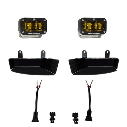 BAJA DESIGNS S2 SAE Fog Pocket Light Kit Dodge/Ram 2019-2026 2500/3500