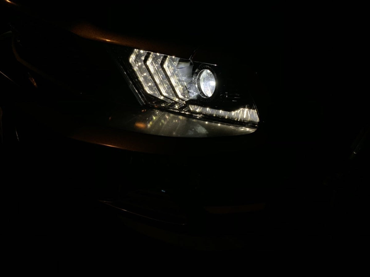 10-12 Ford Mustang LUXX-Series LED Projector Headlights Chrome - view 24