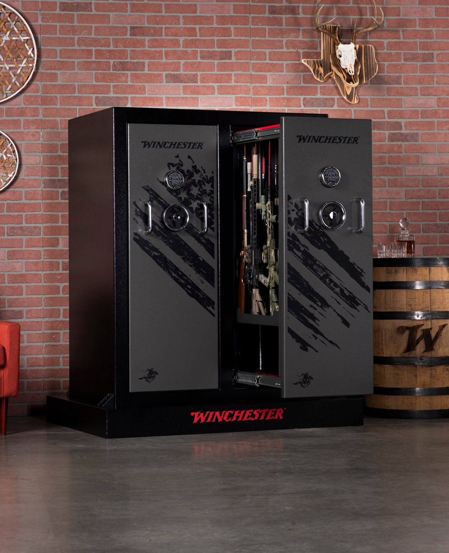 WINCHESTER Defender Double Door Safe - Slate Doors w/Black Body