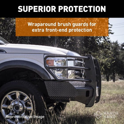 RANCH HAND SUMMIT SERIES FRONT BUMPER w/ GRILLE GUARD for 2019-2024 Dodge/Ram 2500/3500, w/ Camera