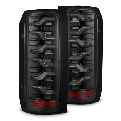 87-96 Ford F-Series/Bronco LUXX-Series LED Tail Lights Alpha-Black - view 1