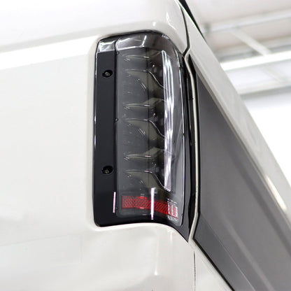 87-96 Ford F-Series/Bronco LUXX-Series LED Tail Lights Alpha-Black - view 3