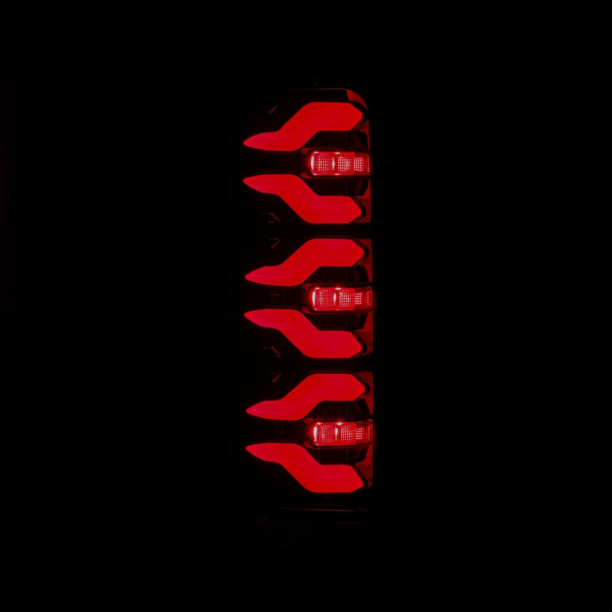 87-96 Ford F-Series/Bronco LUXX-Series LED Tail Lights Black-Red - view 8