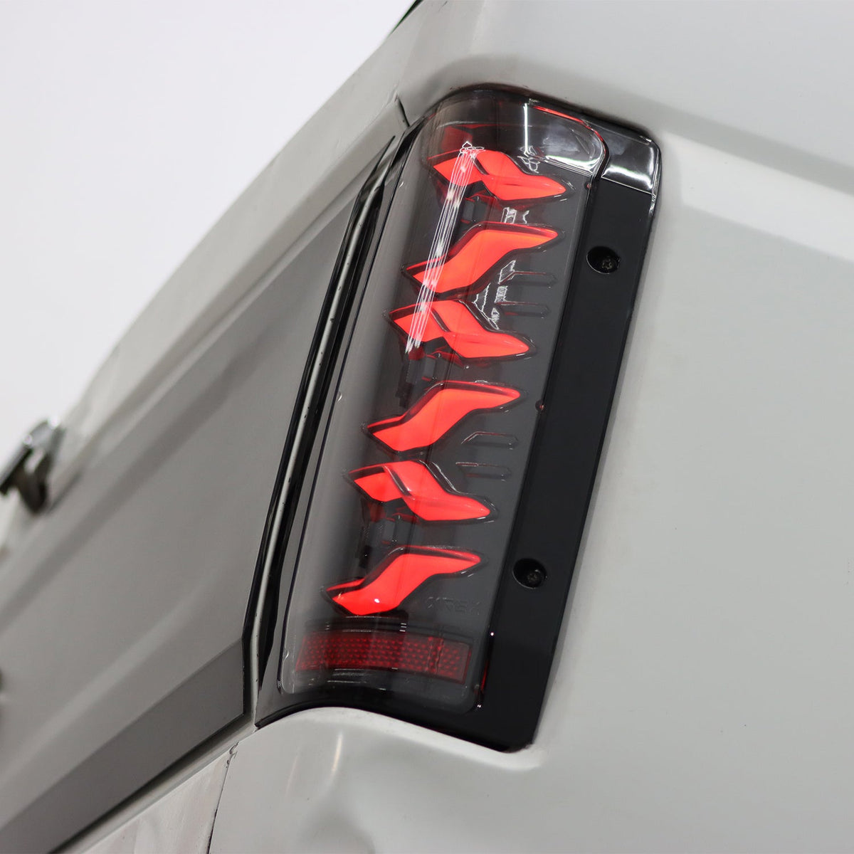 87-96 Ford F-Series/Bronco LUXX-Series LED Tail Lights Black-Red - view 6