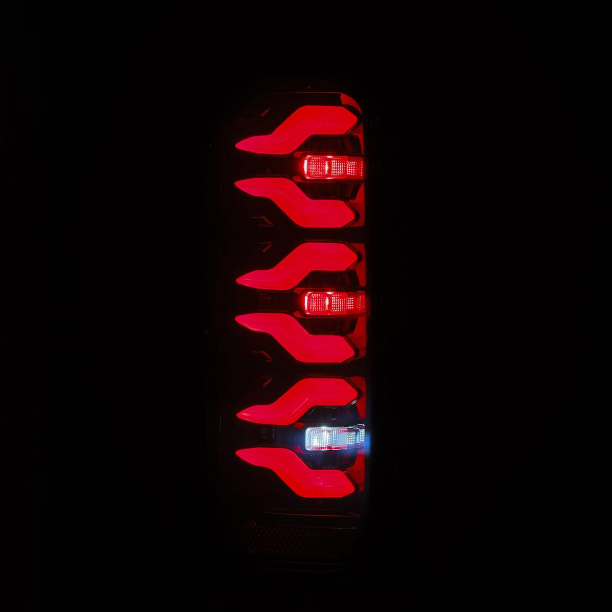 87-96 Ford F-Series/Bronco LUXX-Series LED Tail Lights Black-Red - view 11