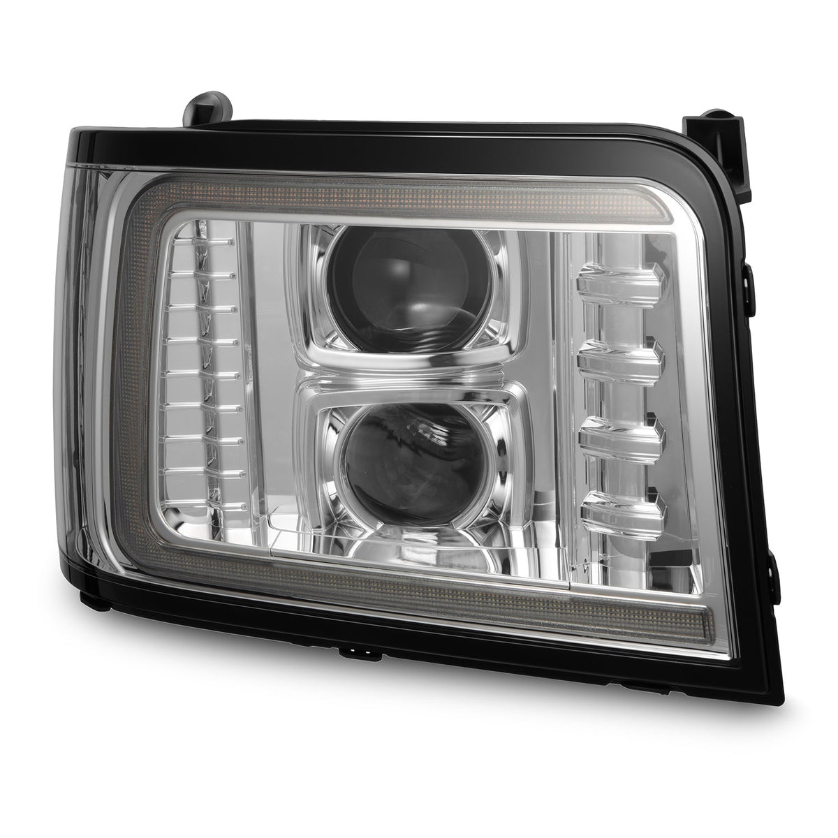 92-96 Ford F-Series/Bronco PRO-Series Halogen Projector Headlights Chrome - view 12