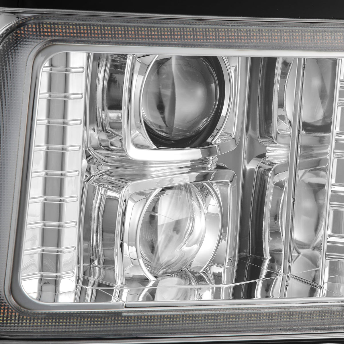92-96 Ford F-Series/Bronco LUXX-Series LED Projector Headlights Chrome - view 11