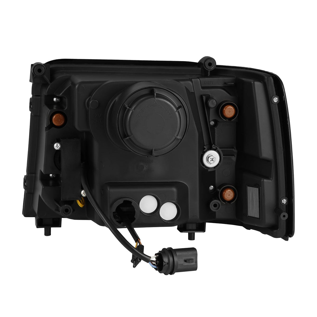 92-96 Ford F-Series/Bronco NOVA-Series LED Projector Headlights Alpha-Black - view 15