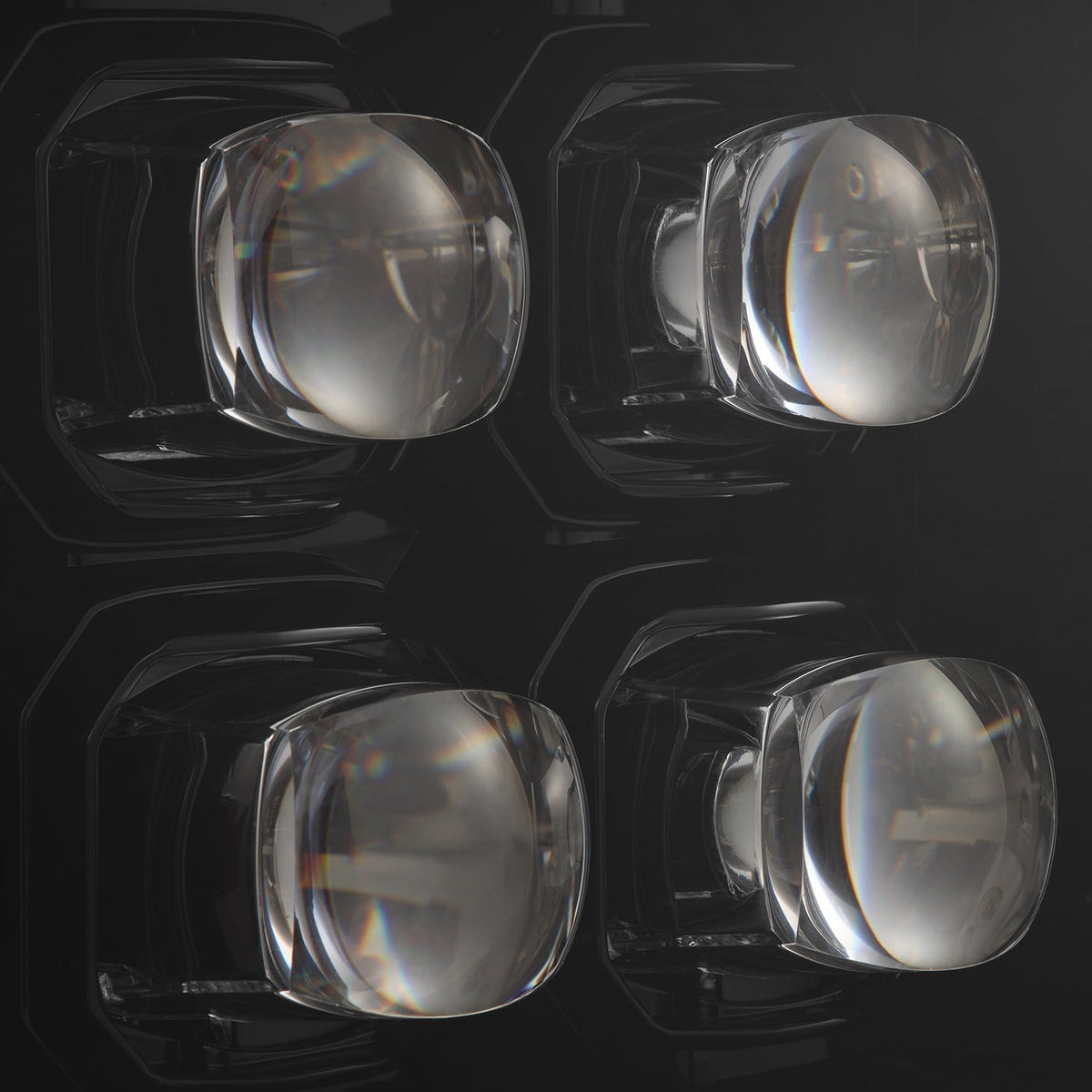 92-96 Ford F-Series/Bronco NOVA-Series LED Projector Headlights Alpha-Black - view 12