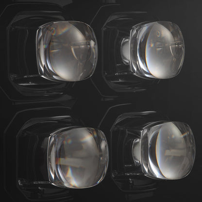 92-96 Ford F-Series/Bronco NOVA-Series LED Projector Headlights Alpha-Black - view 12
