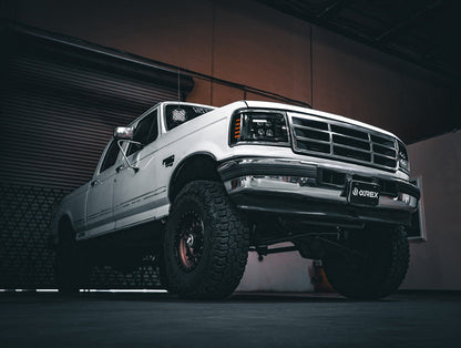 92-96 Ford F-Series/Bronco NOVA-Series LED Projector Headlights Alpha-Black - view 7