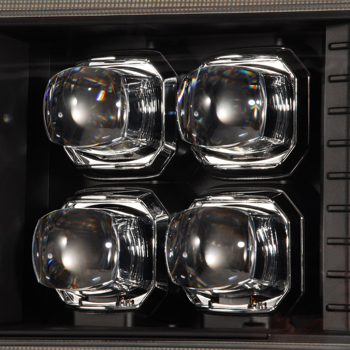 92-96 Ford F-Series/Bronco NOVA-Series LED Projector Headlights Black - view 13