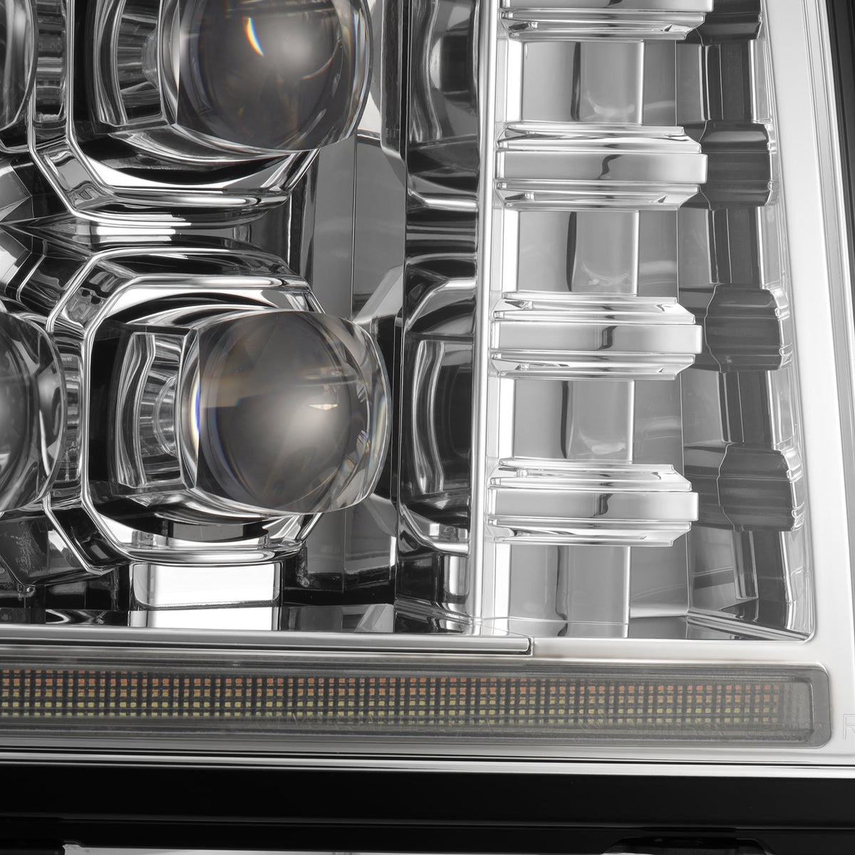 92-96 Ford F-Series/Bronco NOVA-Series LED Projector Headlights Chrome - view 10