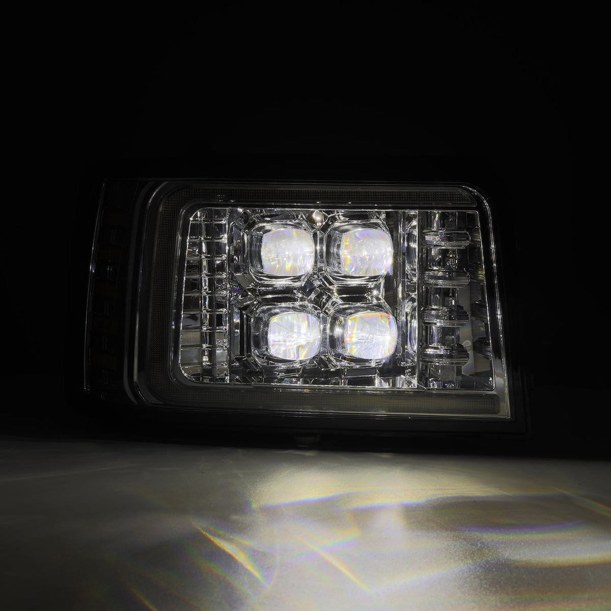92-96 Ford F-Series/Bronco NOVA-Series LED Projector Headlights Chrome - view 7