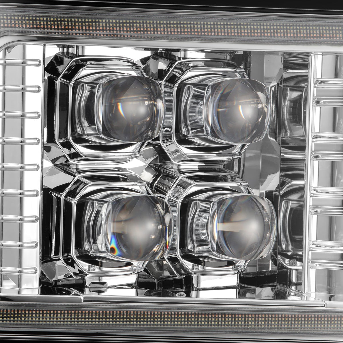 92-96 Ford F-Series/Bronco NOVA-Series LED Projector Headlights Chrome - view 9