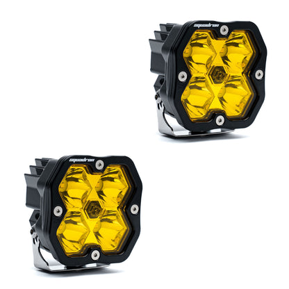 BAJA DESIGNS SQUADRON 2.0 Sport Black Led Auxiliary Light Pod Pair- Universal
