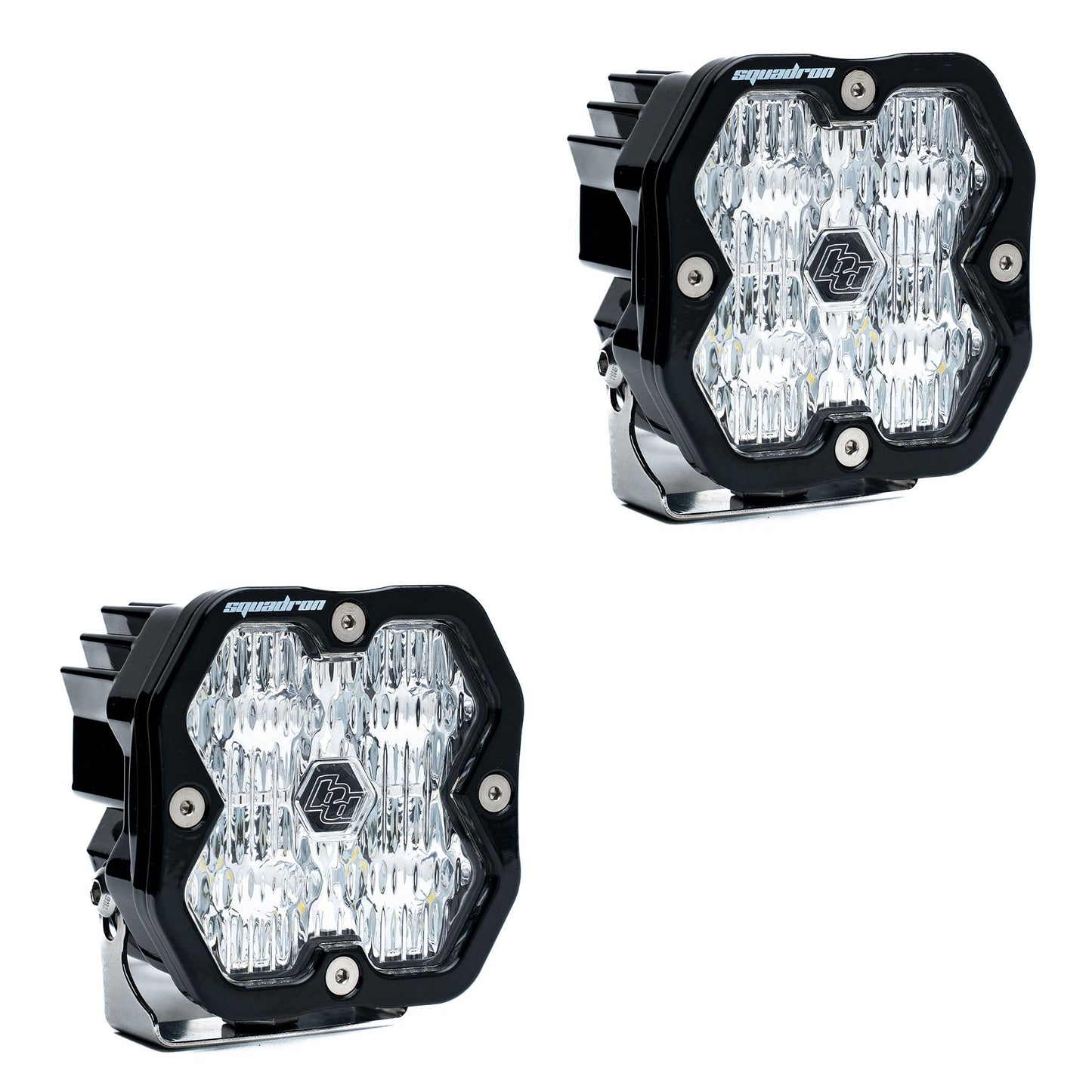 BAJA DESIGNS SQUADRON 2.0 Sport Black Led Auxiliary Light Pod Pair- Universal
