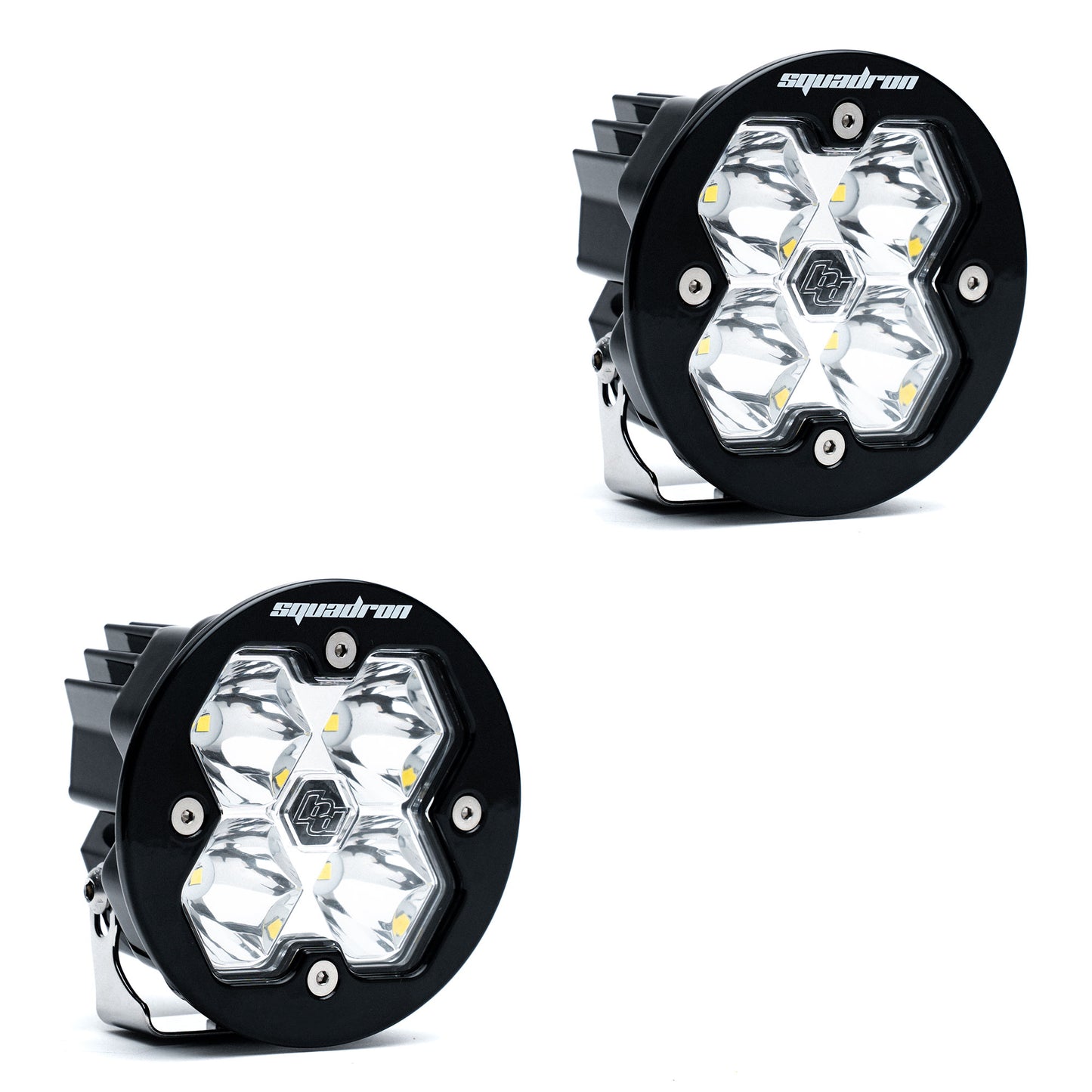 BAJA DESIGNS SQUADRON-R 2.0 Sport Black Led Auxiliary Light Pod Pair- Universal