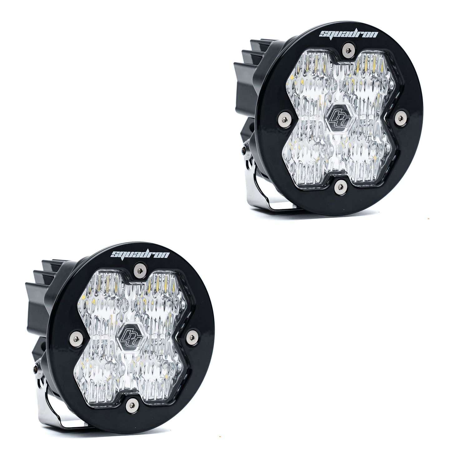 BAJA DESIGNS SQUADRON-R 2.0 Sport Black Led Auxiliary Light Pod Pair- Universal