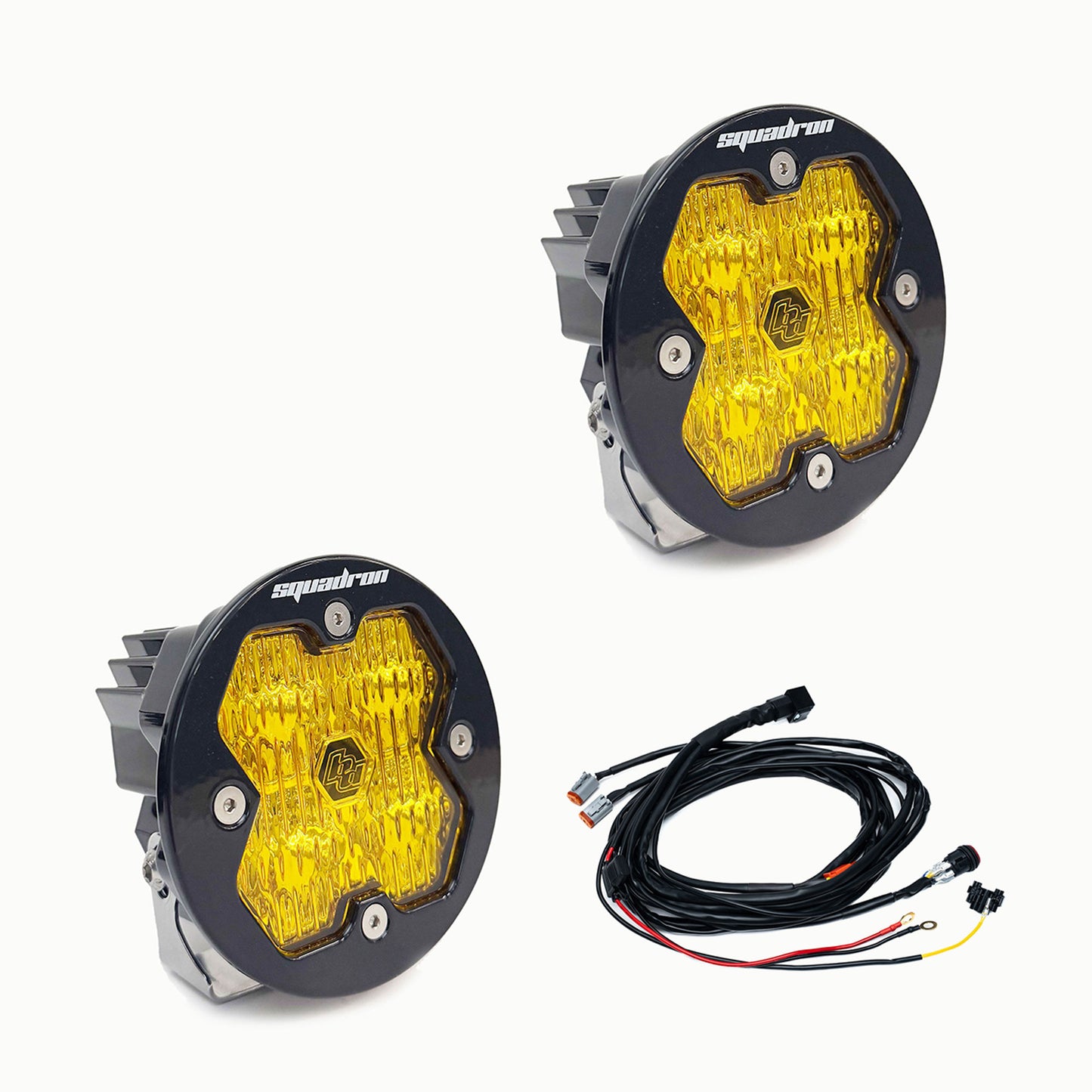 BAJA DESIGNS SQUADRON-R 2.0 Sport Black Led Auxiliary Light Pod Pair- Universal