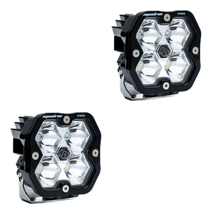 BAJA DESIGNS Squadron 2.0 Pro Black Led Auxiliary Light Pod Pair- Universal