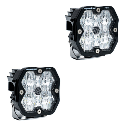 BAJA DESIGNS Squadron 2.0 Pro Black Led Auxiliary Light Pod Pair- Universal