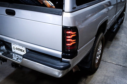94-01 Dodge Ram 1500/94-02 Ram 2500/3500 LUXX-Series LED Tail Lights Black-Red - view 2