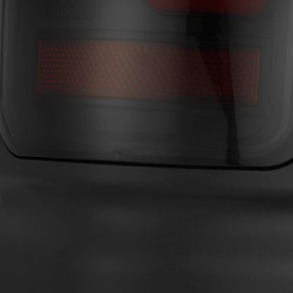 94-01 Dodge Ram 1500/94-02 Ram 2500/3500 LUXX-Series LED Tail Lights Black-Red - view 13
