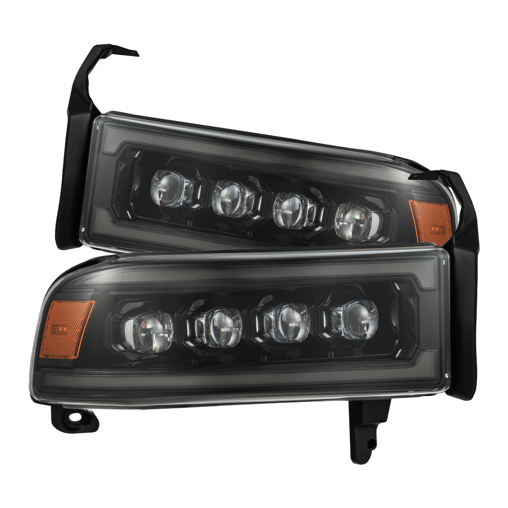 94-01 Dodge Ram 1500/94-02 Ram 2500/3500 NOVA-Series LED Headlights Alpha-Black - view 1